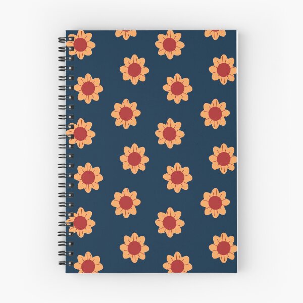Artikelvorschau, Mid Century Sonnenblumenmuster im März blau entworfen und verkauft von AngieHursh.