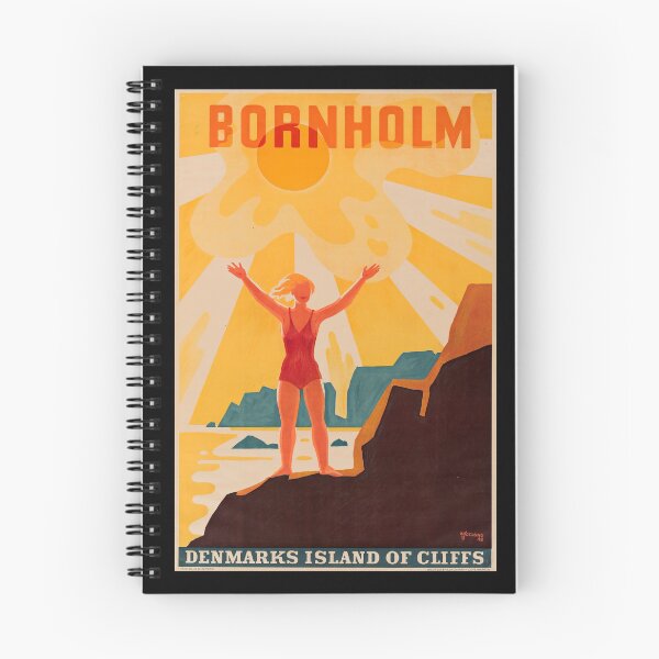 Item preview, Bornholm retro poster designed and sold by CorasPosters.
