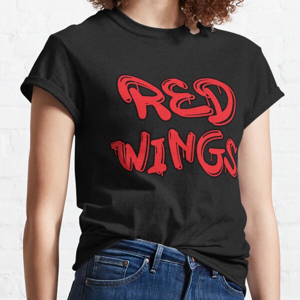 CustomCat Detroit Red Wings Vintage NHL T-Shirt Black / 4XL