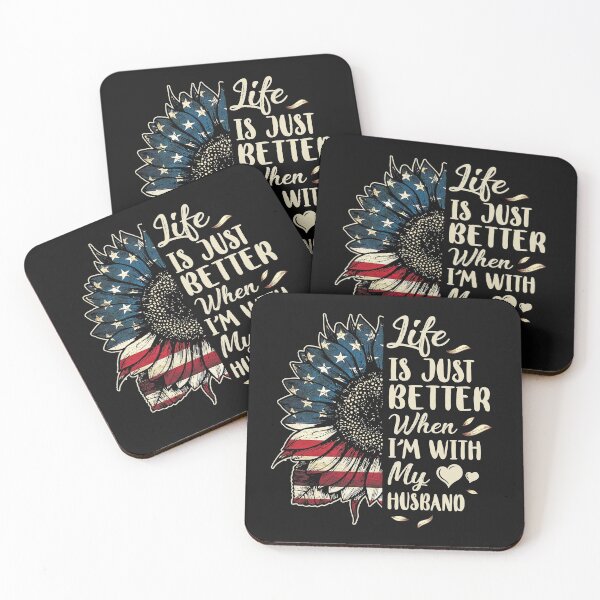 Item preview, Life Is Just Better When Im With My Husband Sunflower Flag designed and sold by DanielleNicolet.