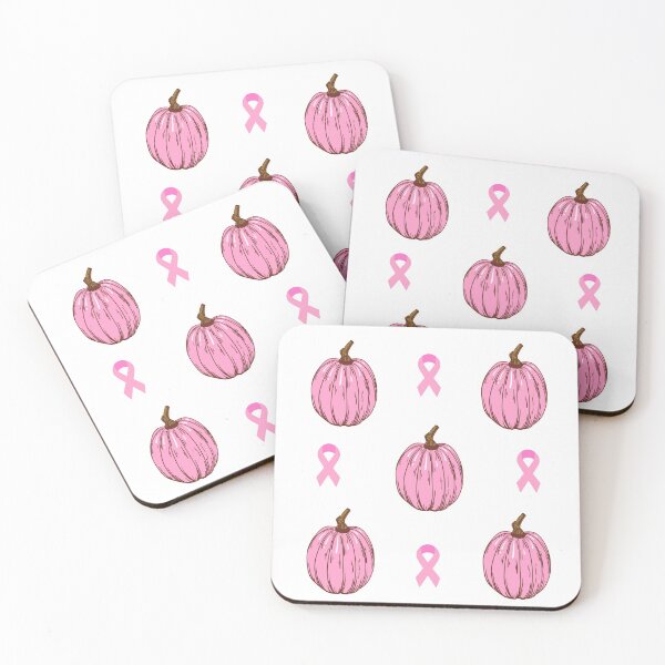 Item preview, Pink pumpkin and pink ribbon sticker pack designed and sold by VondasCreations.