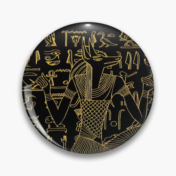 Item preview, Egyptian Anubis & Hieroglyphics designed and sold by BizzyBzzz.