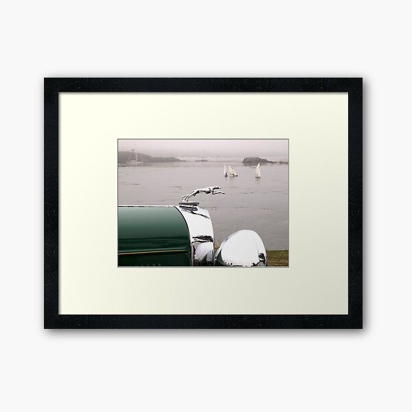 1930's Lincoln Greyhound Hood Ornament Framed Art Print