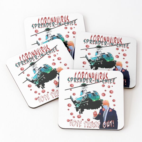 Item preview, Wacky & Fun Design, “CORONAVIRUS SPREADER-IN-CHIEF, VOTE TRUMP OUT!”  Apparel & Accessories designed and sold by Joanenices.