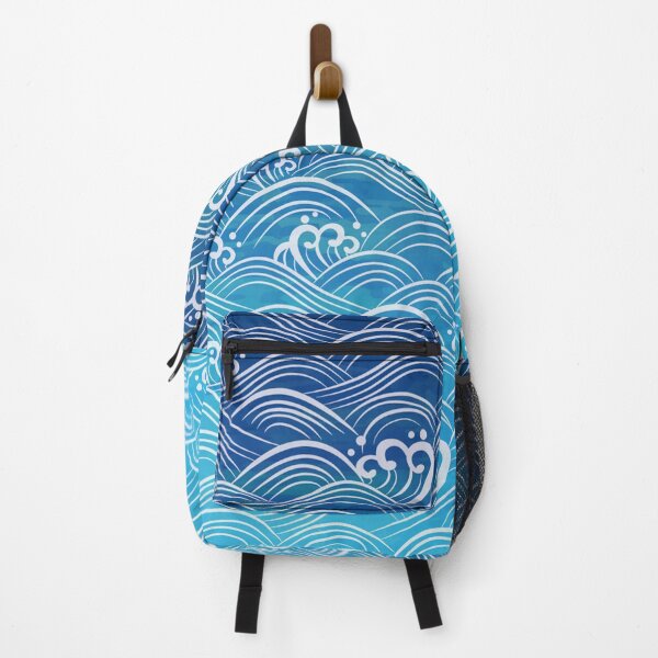 Item preview, Calm blue summer ocean waves pattern designed and sold by RaionKeiji.