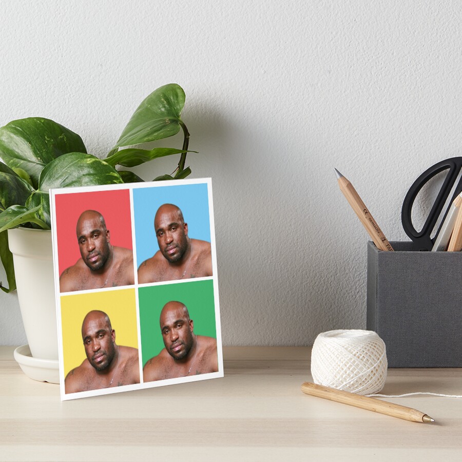 "BARRY WOOD - NAKED GUY SITTING ON A BED (Quadrants)" Art Board Print