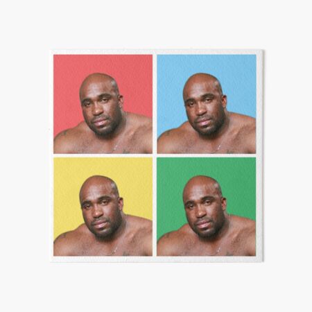 "BARRY WOOD - NAKED GUY SITTING ON A BED (Quadrants)" Art Board Print