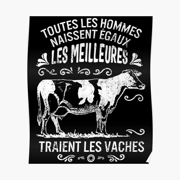 Vaches Posters Redbubble