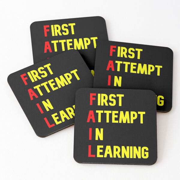 Item preview, Fail = first attempt in learning! designed and sold by Pennylanemerch.