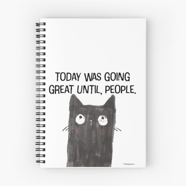 Item preview, Black Cat Full of Snark Funny Quote People designed and sold by blushingmeow.