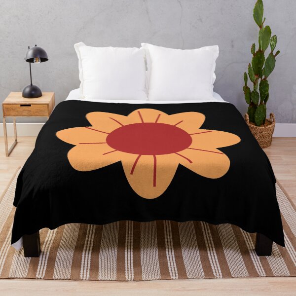 Item preview, Mid Century Sunflower in Black designed and sold by AngieHursh.