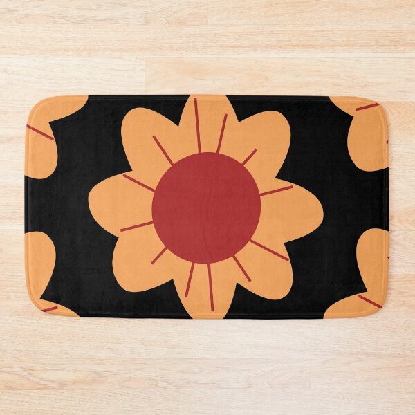 Item preview, Mid Century Sunflower in Black designed and sold by AngieHursh.