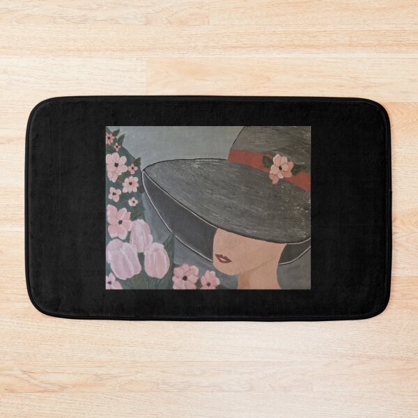 Item preview, Lady in Large Hat Pink Flowers Painting #N3806 designed and sold by Sherry Hallemeier.