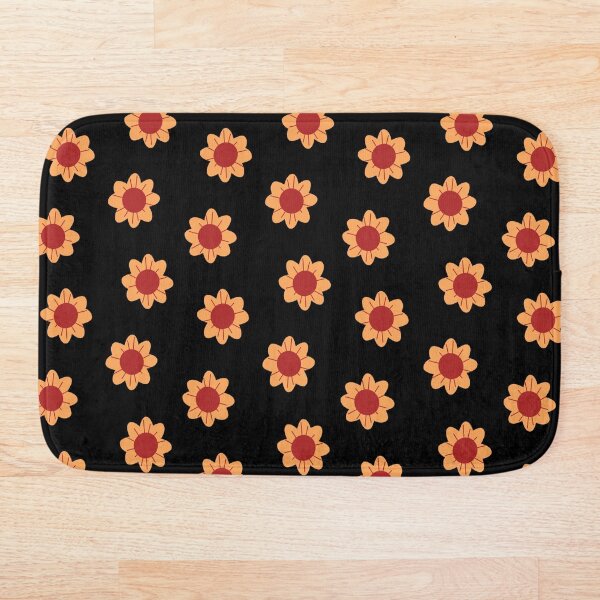 Item preview, Mid Century Sunflower Pattern in Black designed and sold by AngieHursh.