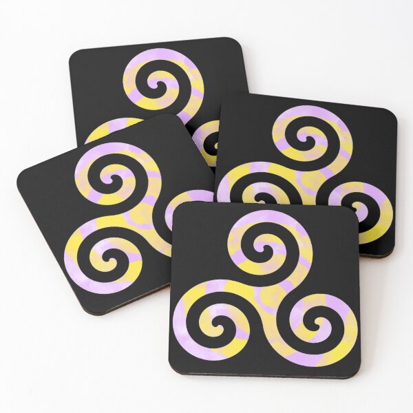 Item preview, Celtic Triskele 3 - Black background designed and sold by NYXFN.