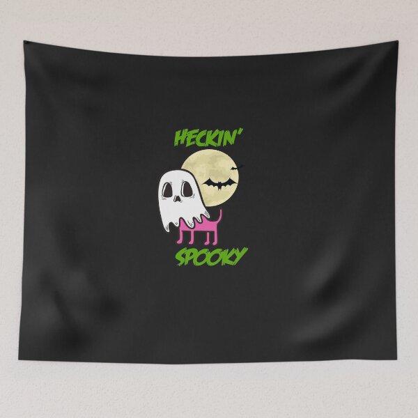 Item preview, Heckin' Spooky Cute Halloween Ghost Dog designed and sold by Customlyyoursco.