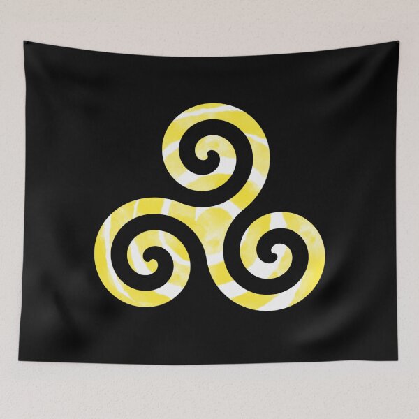 Item preview, Celtic Triskele 6 - Black background designed and sold by NYXFN.