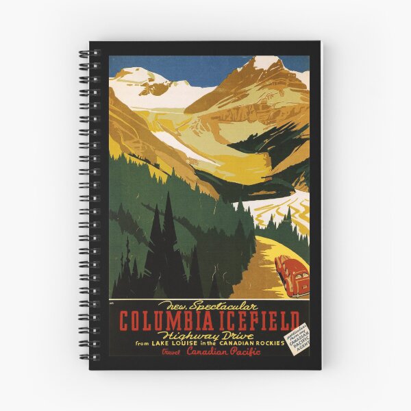 Item preview, Columbia Icefield retro poster designed and sold by CorasPosters.