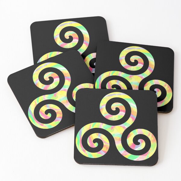 Item preview, Celtic Triskele 7 - Black background designed and sold by NYXFN.