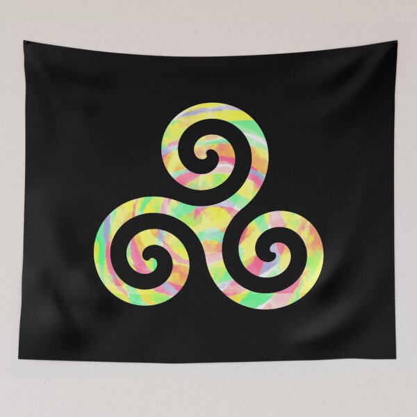 Item preview, Celtic Triskele 7 - Black background designed and sold by NYXFN.