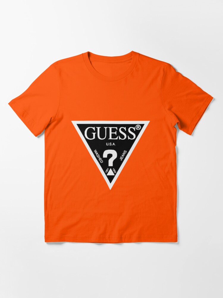 Guess Triangle Logo Zz 610 T Shirt By Beswelodb Redbubble