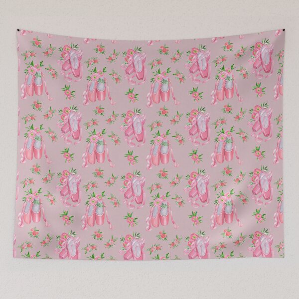 Item preview, Ballet Shoe and Flower Pattern designed and sold by Oak Mountain.