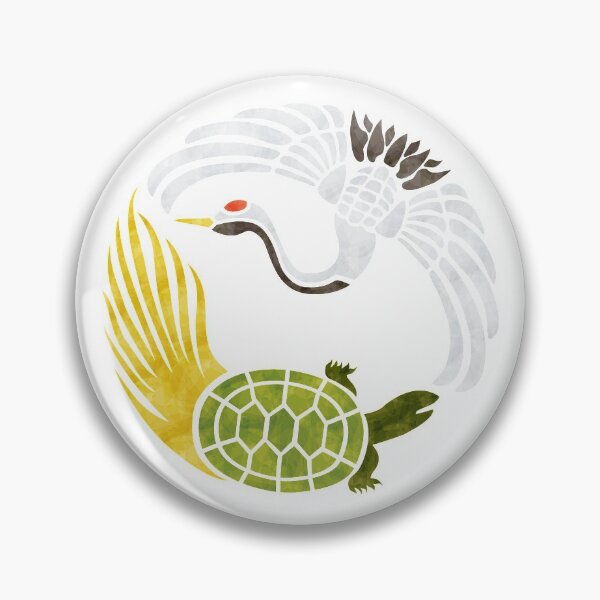 Item preview, Crane and turtle Yin Yang designed and sold by RaionKeiji.