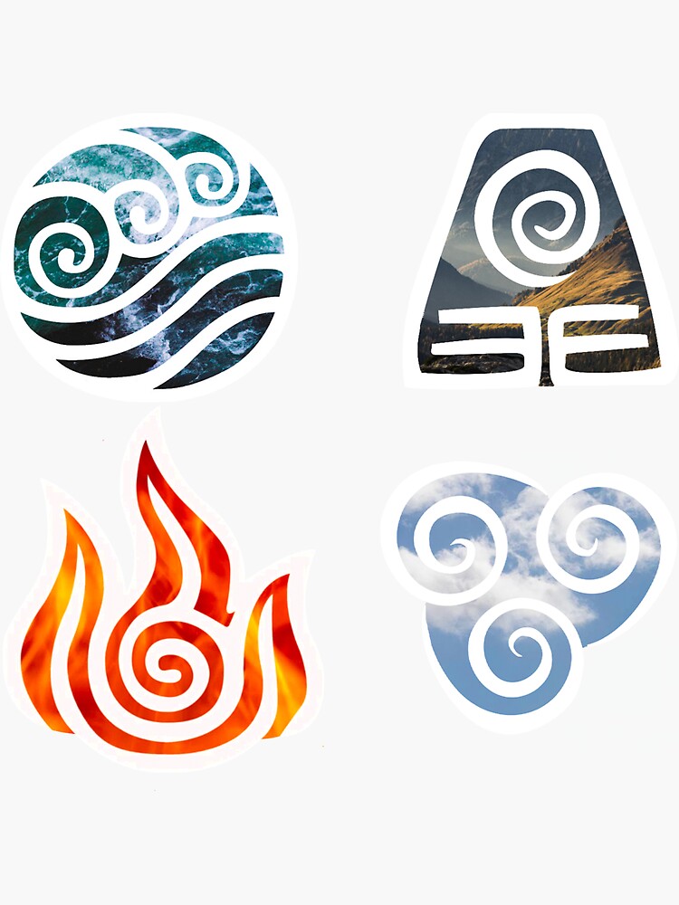 Avatar Stickers for Sale  Element symbols, The last airbender