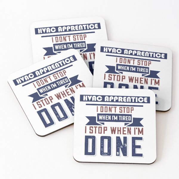 Item preview, Hvacr Apprentice Don't Stop When I'm Tired designed and sold by theHVACgang.