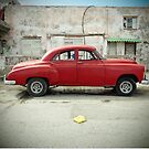 Red Car in Cojimar by ponycargirl