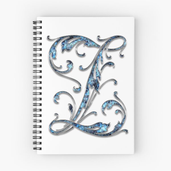 Item preview, Monogram - Blue Floral - Z designed and sold by LaughingGryphon.