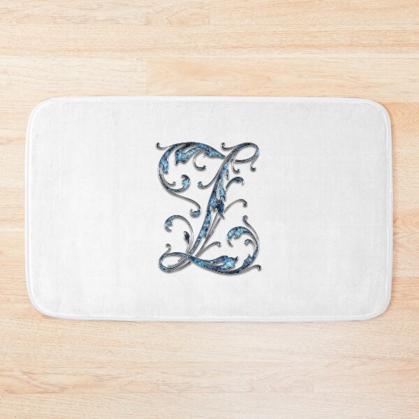 Item preview, Monogram - Blue Floral - Z designed and sold by LaughingGryphon.