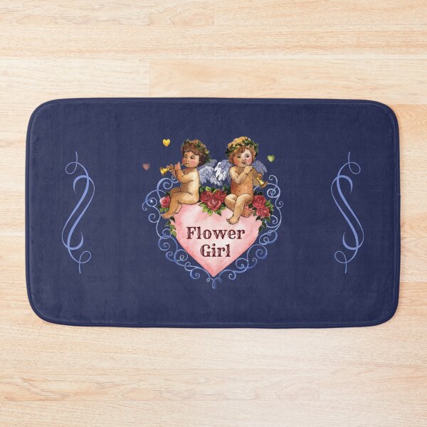 Item preview, Wedding party gift flower girl angels cherubs heart blue designed and sold by GrammarDance.
