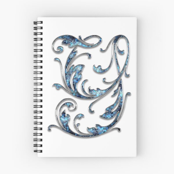 Item preview, Monogram - Blue Floral - Y designed and sold by LaughingGryphon.