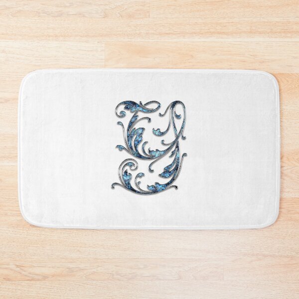 Item preview, Monogram - Blue Floral - Y designed and sold by LaughingGryphon.