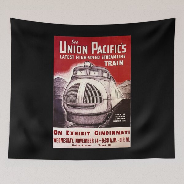 Item preview, Streamline Train retro poster designed and sold by CorasPosters.