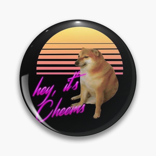 Item preview, Cheems (Vaporwave) designed and sold by Ettore13.