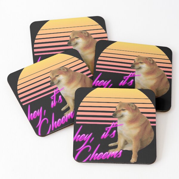 Item preview, Cheems (Vaporwave) designed and sold by Ettore13.