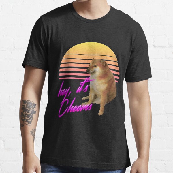 Item preview, Cheems (Vaporwave) designed and sold by Ettore13.