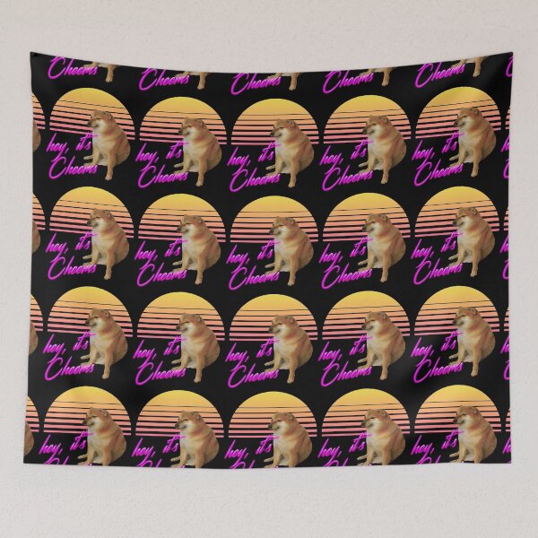 Item preview, Cheems (Vaporwave) designed and sold by Ettore13.