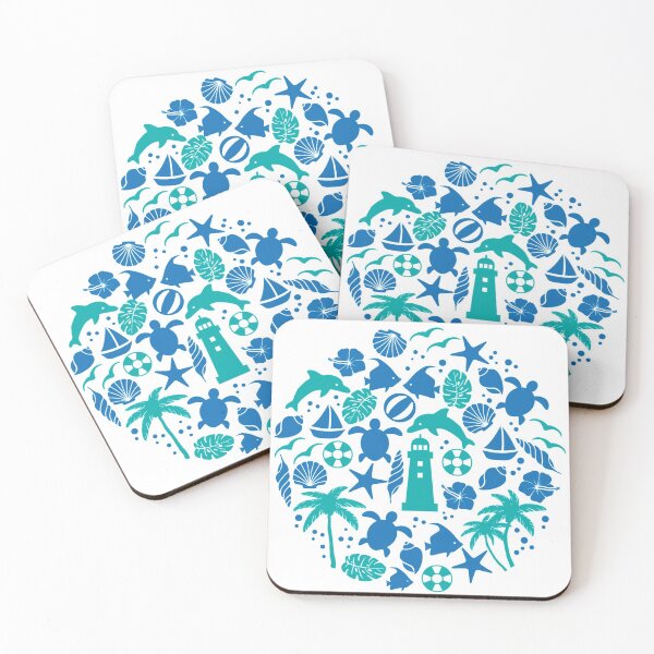 Item preview, Blue Nautical Summer Ocean designed and sold by RaionKeiji.