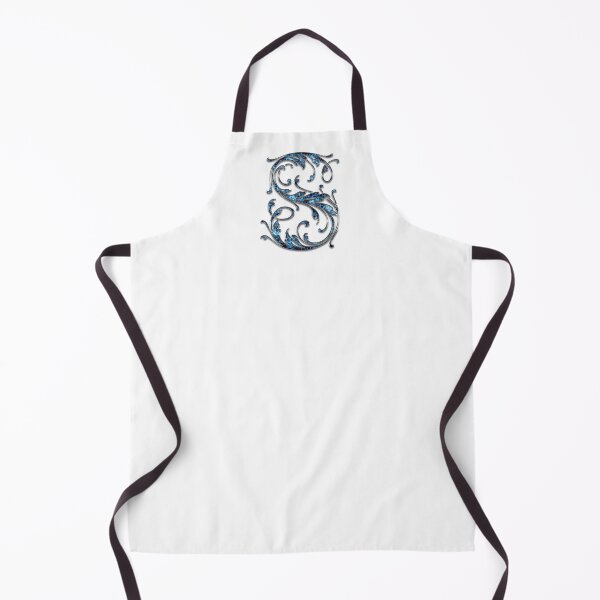 Item preview, Monogram - Blue Floral - S designed and sold by LaughingGryphon.