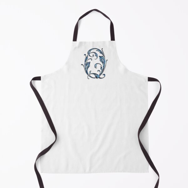 Item preview, Monogram - Blue Floral - Q designed and sold by LaughingGryphon.
