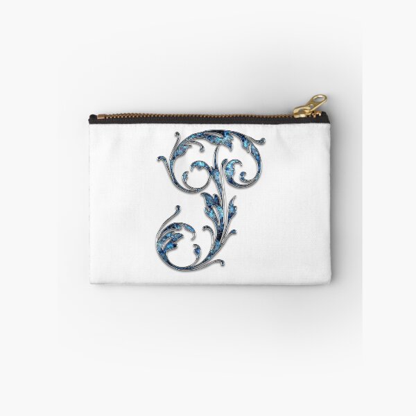 Item preview, Monogram - Blue Floral - P designed and sold by LaughingGryphon.