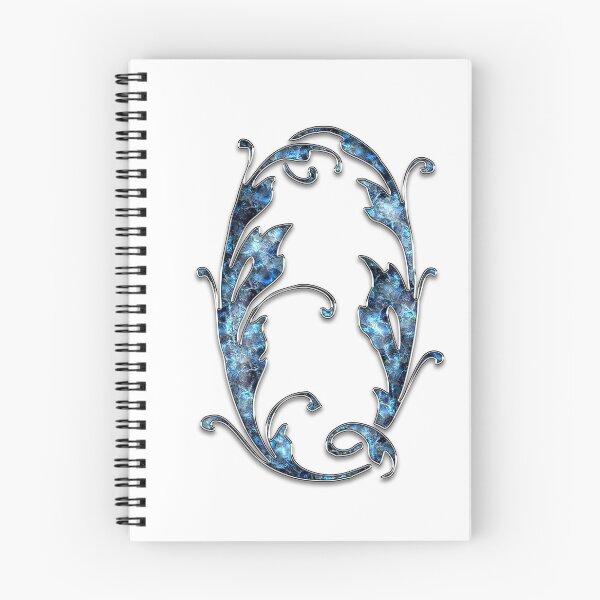 Item preview, Monogram - Blue Floral - O designed and sold by LaughingGryphon.