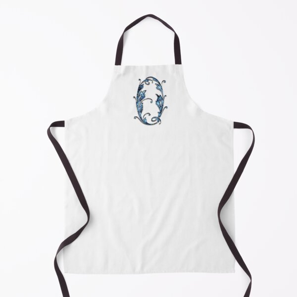 Item preview, Monogram - Blue Floral - O designed and sold by LaughingGryphon.