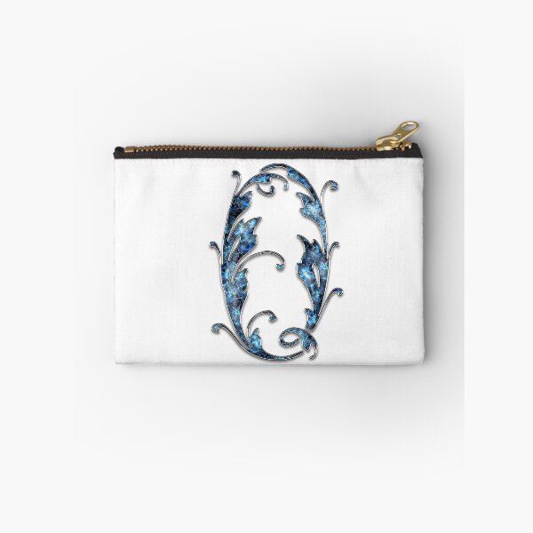 Item preview, Monogram - Blue Floral - O designed and sold by LaughingGryphon.