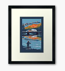 Retro-Airstream-Reiseplakat Gerahmtes Wandbild
