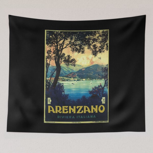 Item preview, Arenzano retro poster designed and sold by CorasPosters.