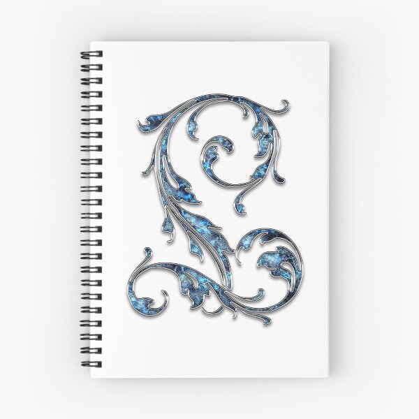 Item preview, Monogram - Blue Floral - L designed and sold by LaughingGryphon.